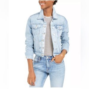 Vigoss | Cotton Distressed Jean Denim Jacket Size XS